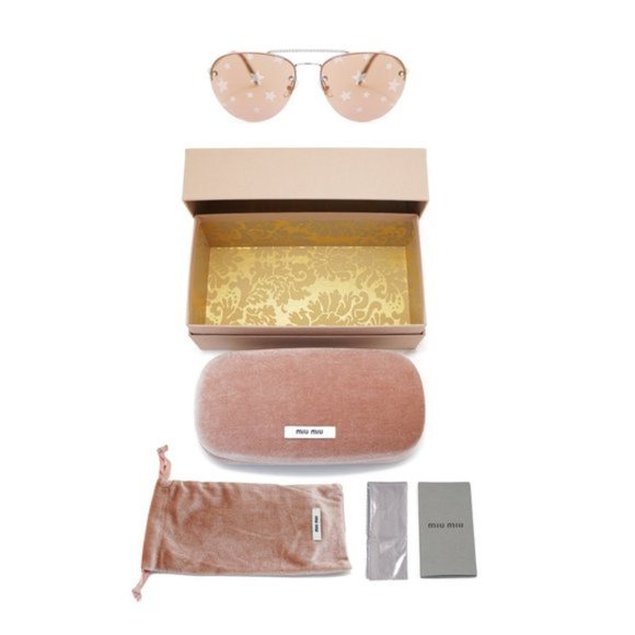 Miu Miu Star Aviator Sunglasses - Picture 5 of 5